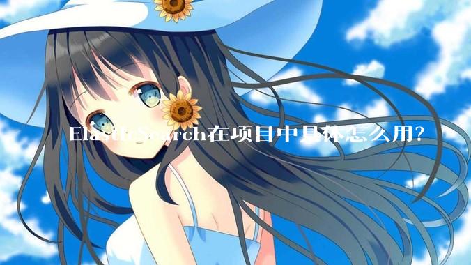 ElasticSearch在项目中具体怎么用？