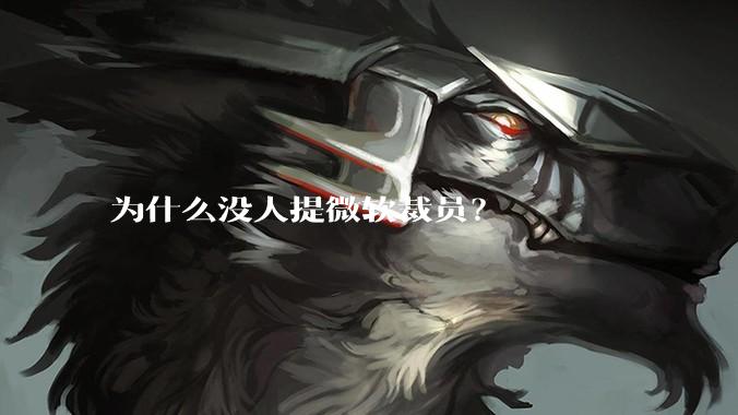 为什么没人提微软裁员？