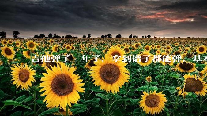 吉他弹了三年了，拿到谱子都能弹，基本的弹奏技巧都会，可没谱***不了，不会抓歌。每天该怎么练呢？