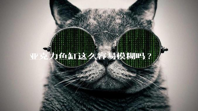 亚克力鱼缸这么容易模糊吗?